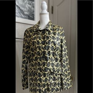 Old Navy LG Blue Floral Rain Jacket